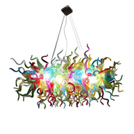 Multicolor hand made blowning glass chandelier lighting home decoration custom design