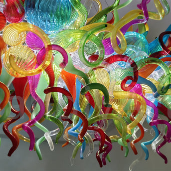 Multicolor hand made blowning glass chandelier lighting home decoration custom design