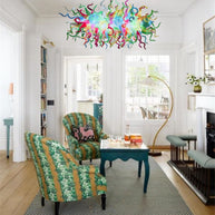 Multicolor hand made blowning glass chandelier lighting home decoration custom design