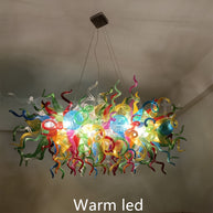 Multicolor hand made blowning glass chandelier lighting home decoration custom design