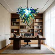 Custom color famous blown glass chandeliers dining room decoration