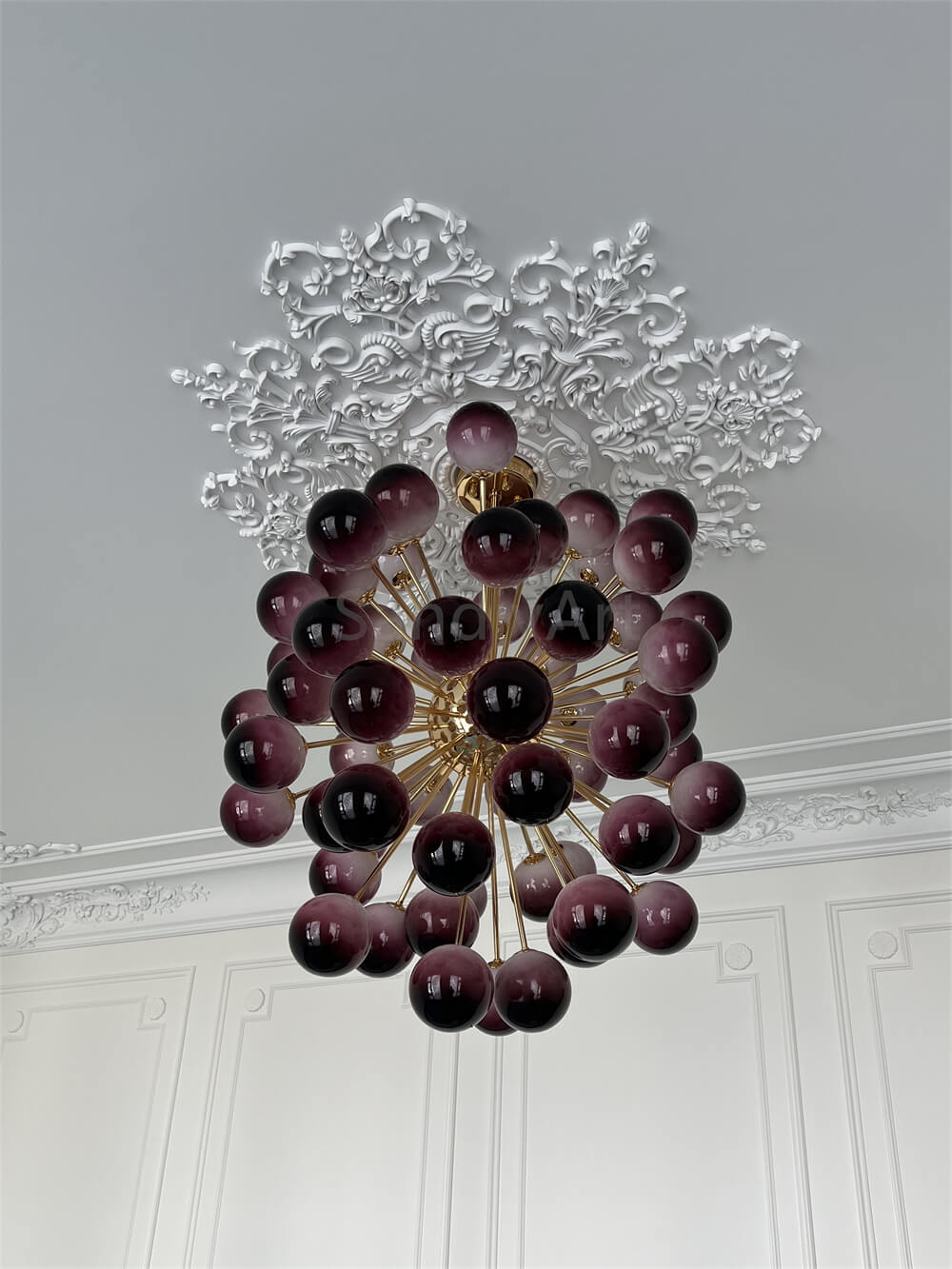 Blown glass Grape ball pendant light hand made home hotel decoration