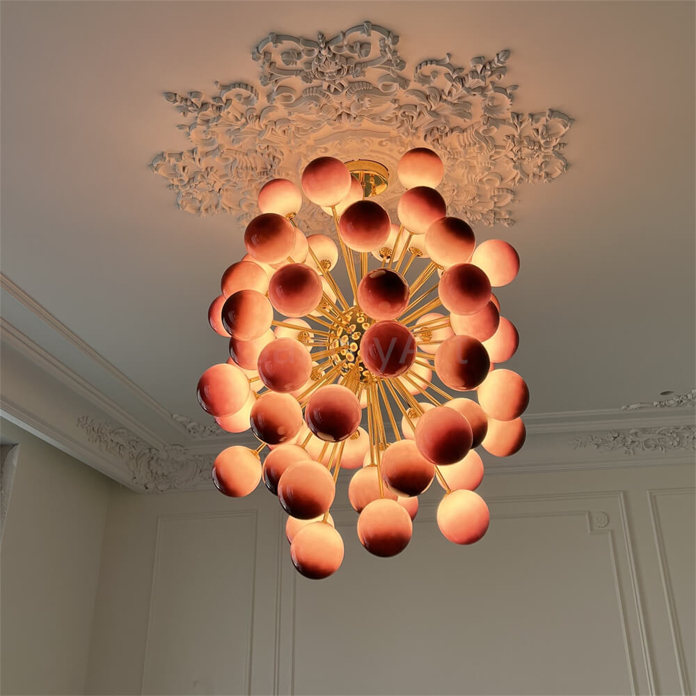 Blown glass Grape ball pendant light hand made home hotel decoration
