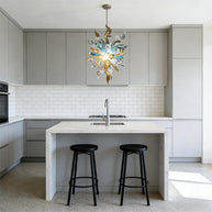 Luxury style mini glass blown chandeliers for sale