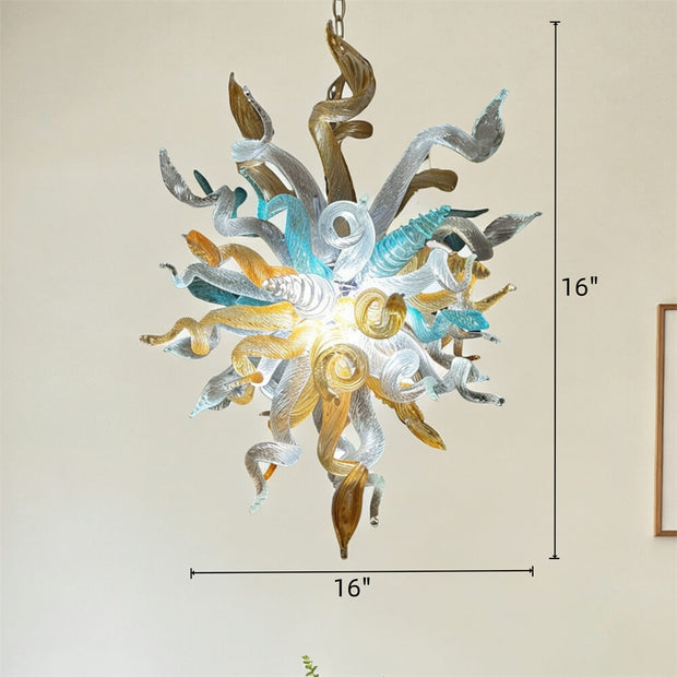 Luxury style mini glass blown chandeliers for sale