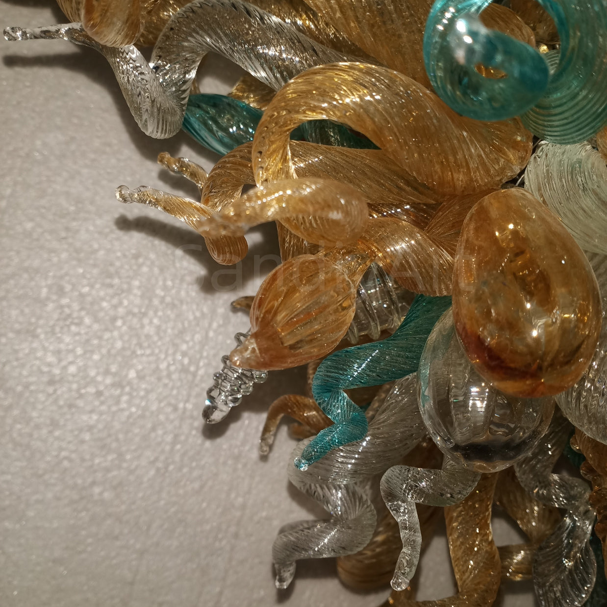 Luxury style mini glass blown chandeliers for sale