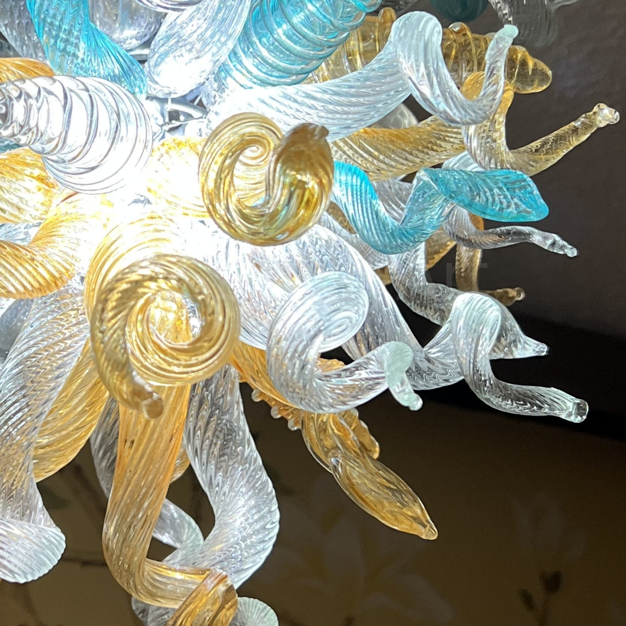 Luxury style mini glass blown chandeliers for sale