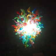Dining room decoration mini colorful blown glass chandelier