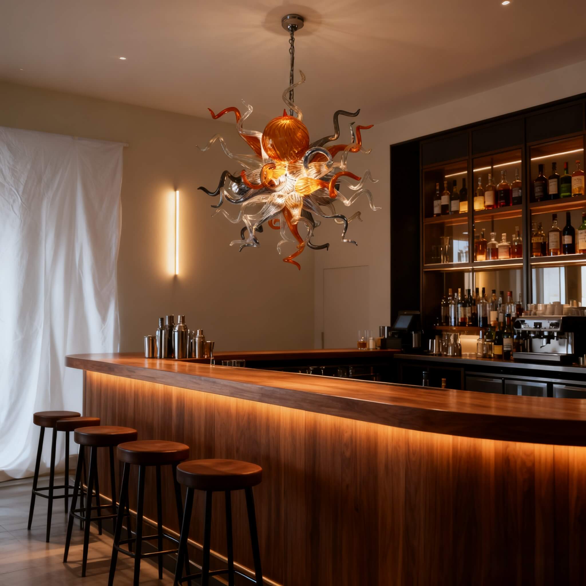 blown glass Kitchen lighting