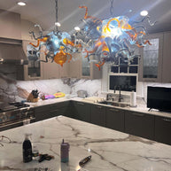 blown glass Kitchen lighting