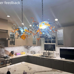 blown glass Kitchen lighting