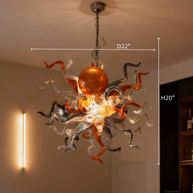 blown glass Kitchen lighting