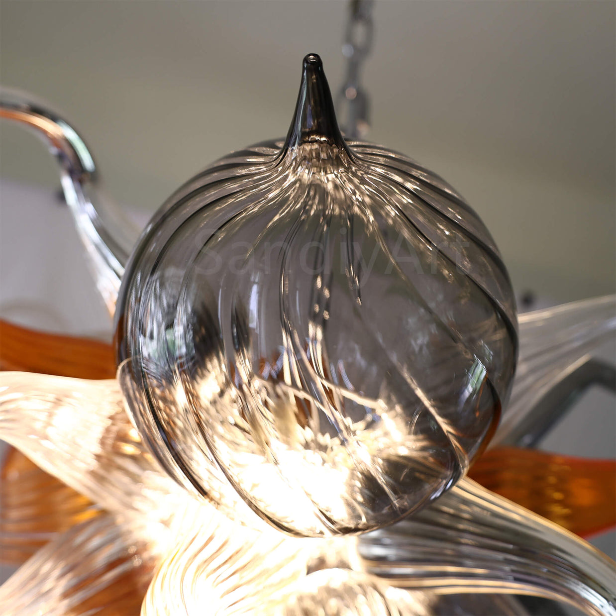 blown glass Kitchen lighting