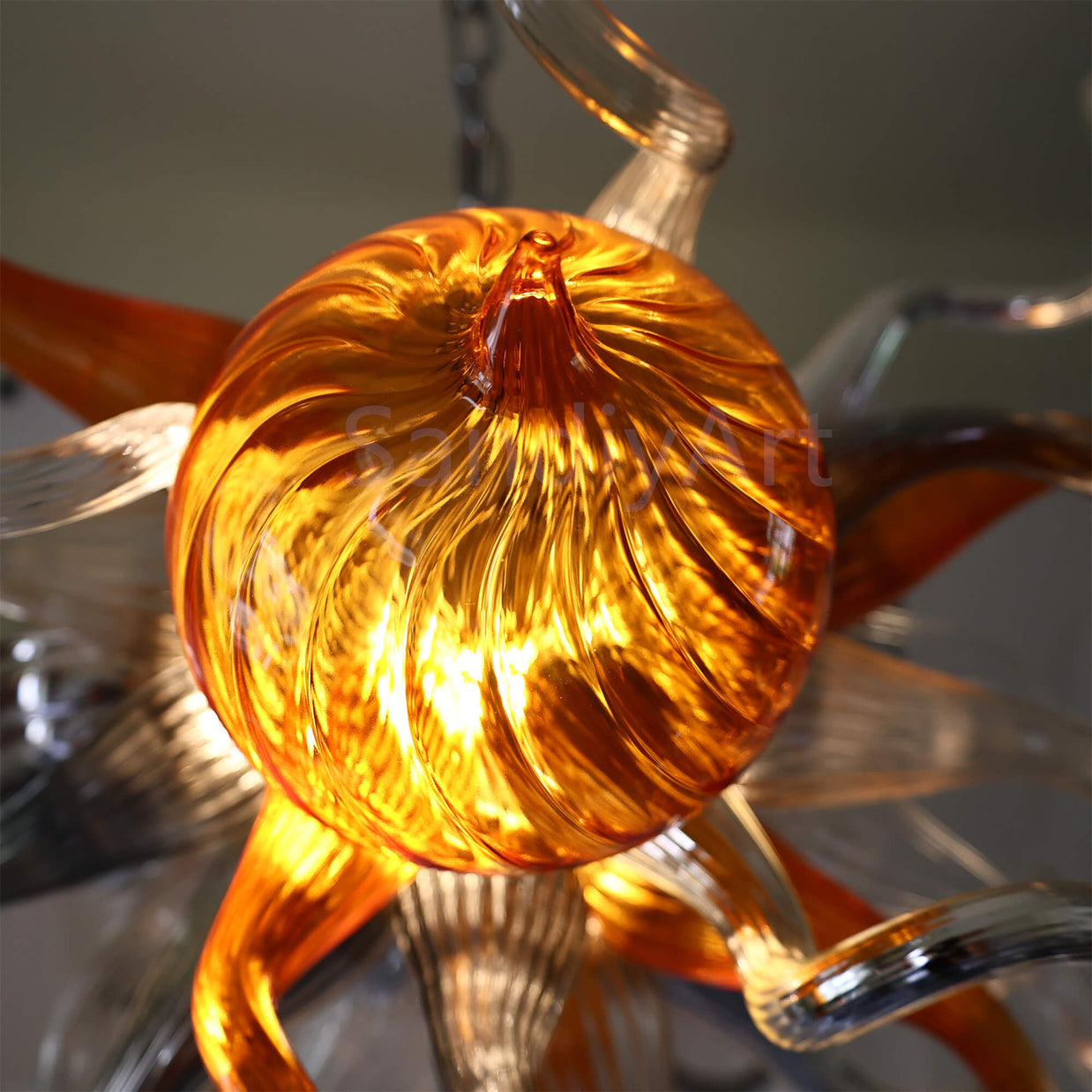 blown glass Kitchen lighting