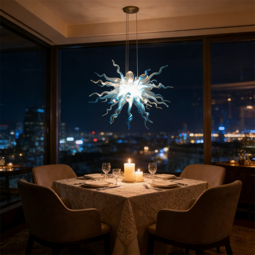 Handmade DIY famous blown glass chandeliers home decoration