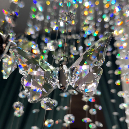 Crystal butterfly hanging lighting high luxury and modern design