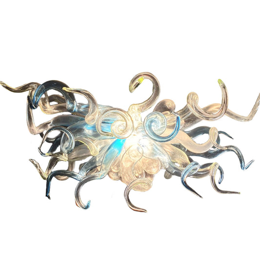 DIY handmade blown glass ceiling chandelier dining room decoration
