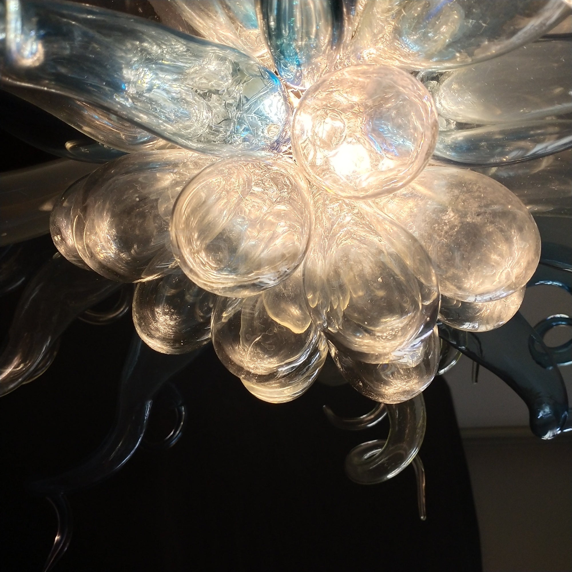 DIY handmade blown glass ceiling chandelier dining room decoration