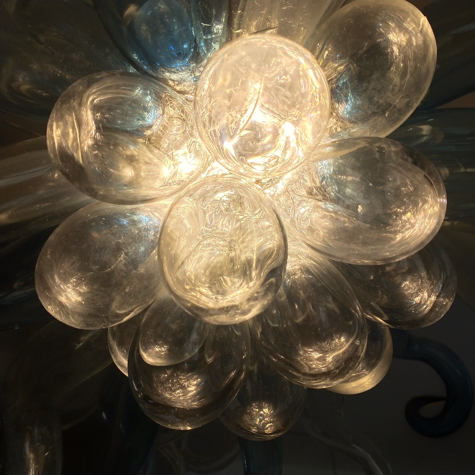 DIY handmade blown glass ceiling chandelier dining room decoration