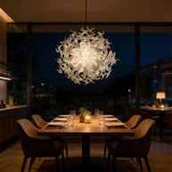 Modern design handmade clear blown glass chandelier dining room decoration