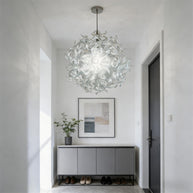 Modern design handmade clear blown glass chandelier dining room decoration