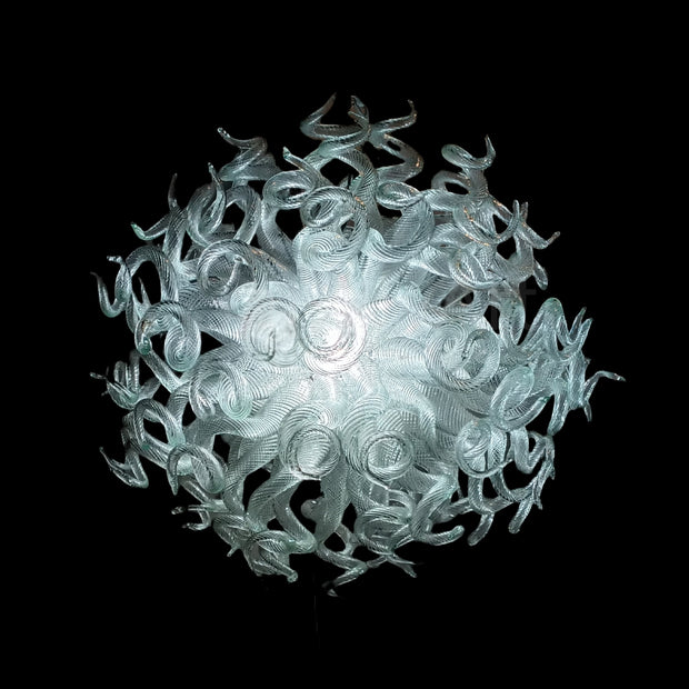 Modern design handmade clear blown glass chandelier dining room decoration