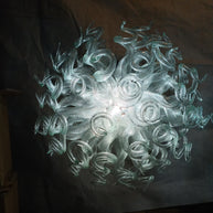 Modern design handmade clear blown glass chandelier dining room decoration