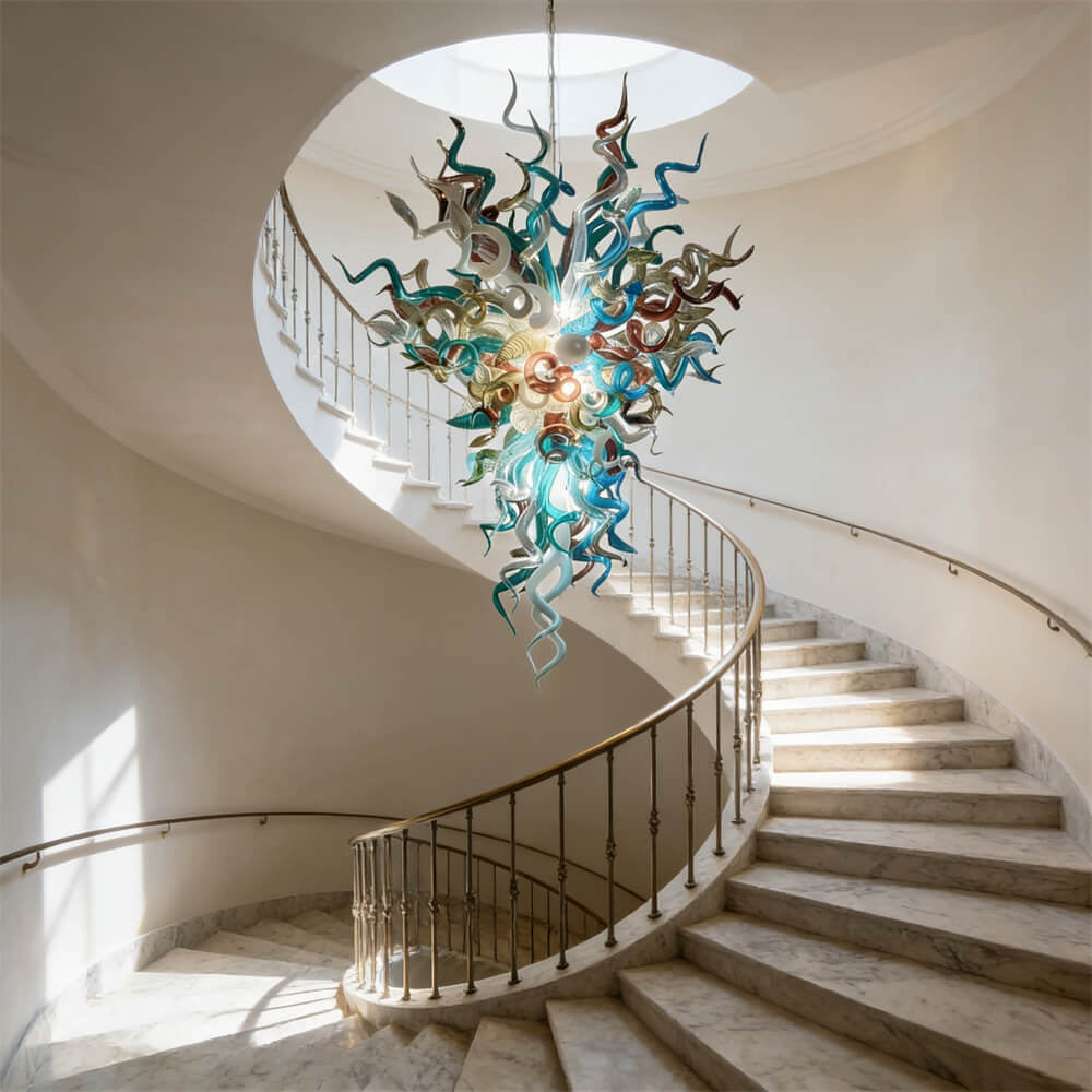 Magic feeling color handblown glass light fixtures modern design