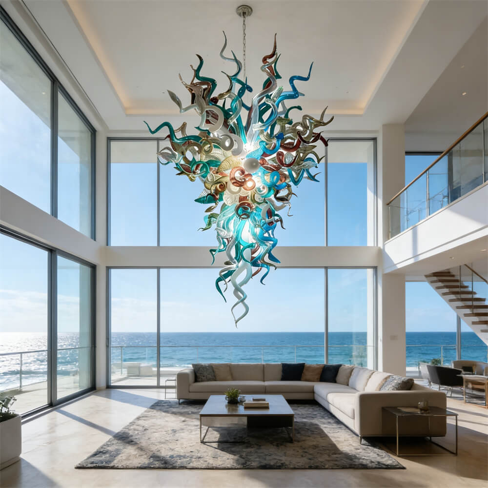 Magic feeling color handblown glass light fixtures modern design