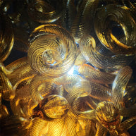 Tea gold glass chandelier DIY design home decoration
