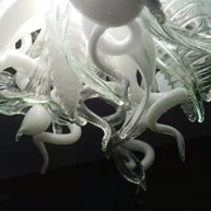 Dining room blown glass white chandelier lighting decoration