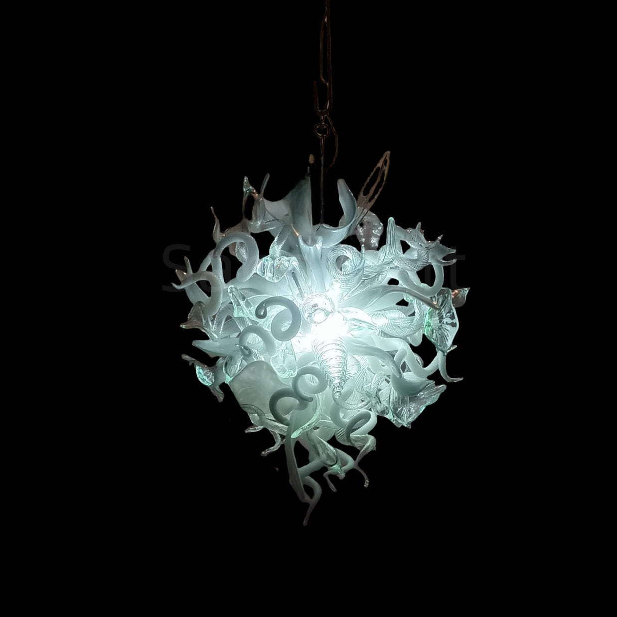 Dining room blown glass white chandelier lighting decoration