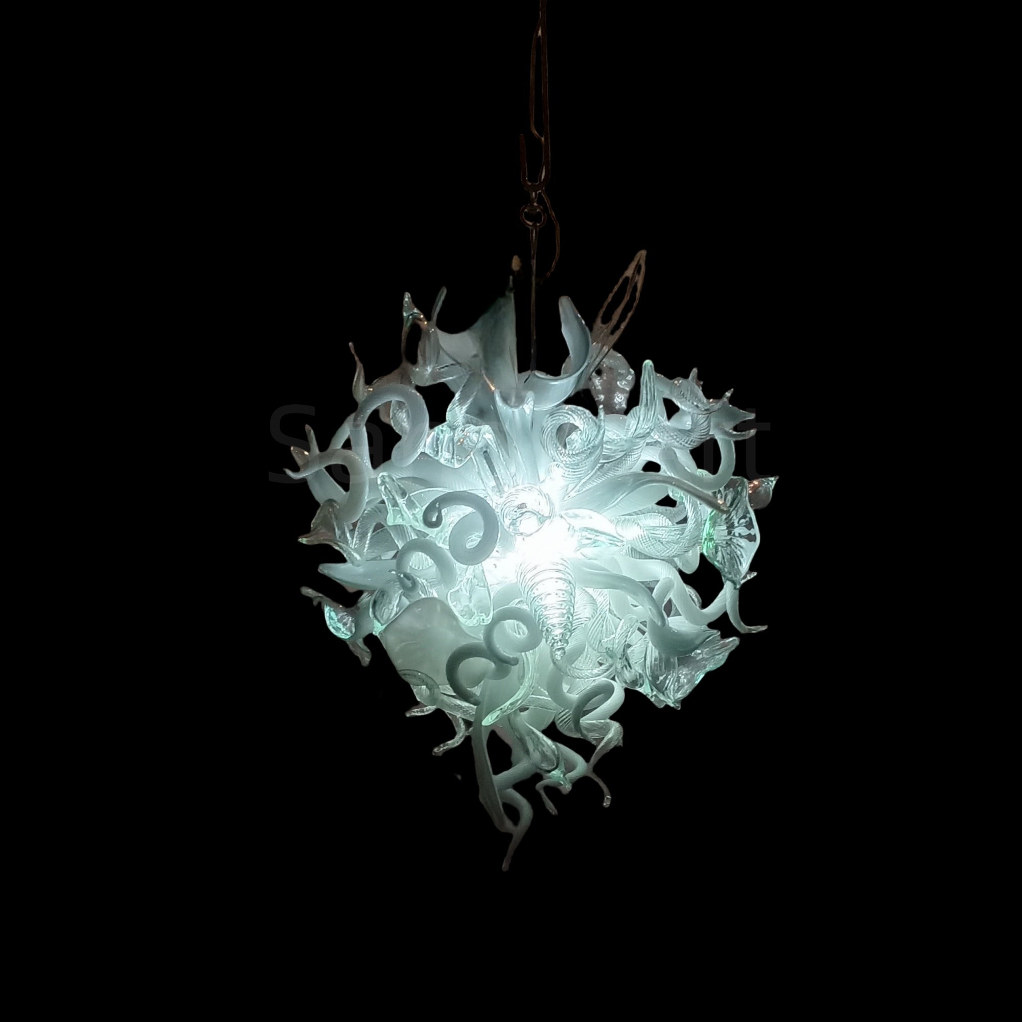 Dining room blown glass white chandelier lighting decoration