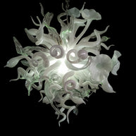 Dining room blown glass white chandelier lighting decoration
