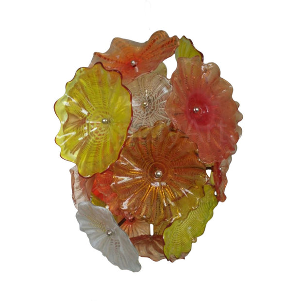 Special design blown glass flower lighting wedding decoration
