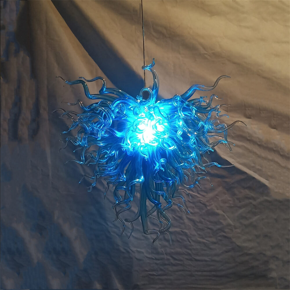 Ocean blue glass lighting decoration modern design