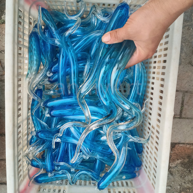 Ocean blue glass lighting decoration modern design