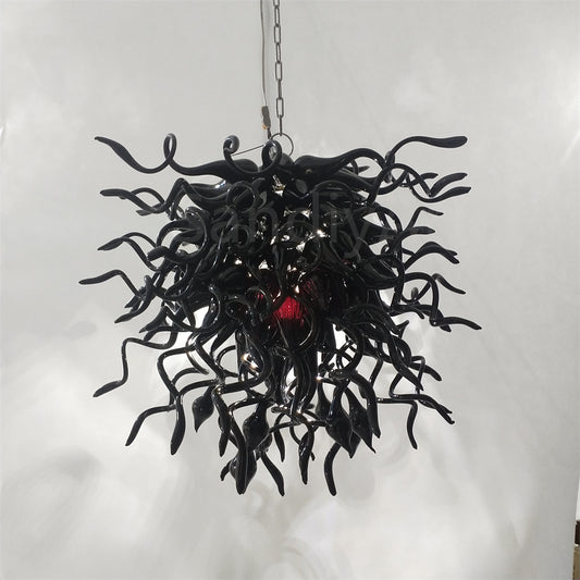 Hand made glass black chandelier special design