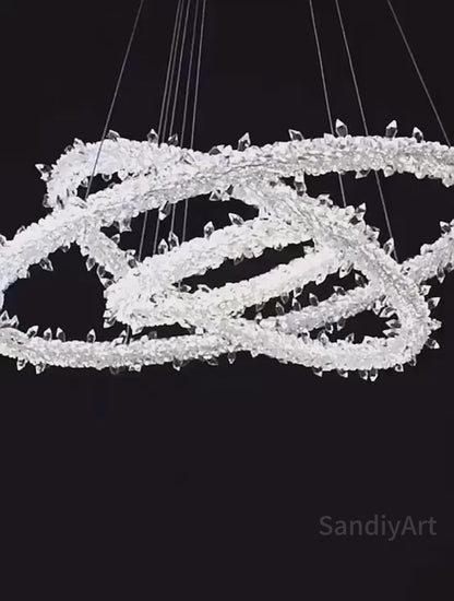 Luxury Circular Crystal Chandelier Creative Modern design