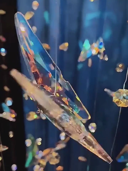 Crystal butterfly hanging lighting high luxury and modern design