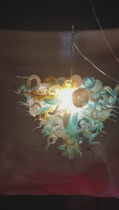 Factory sale directly of blown glass chandelier lighting luxury style