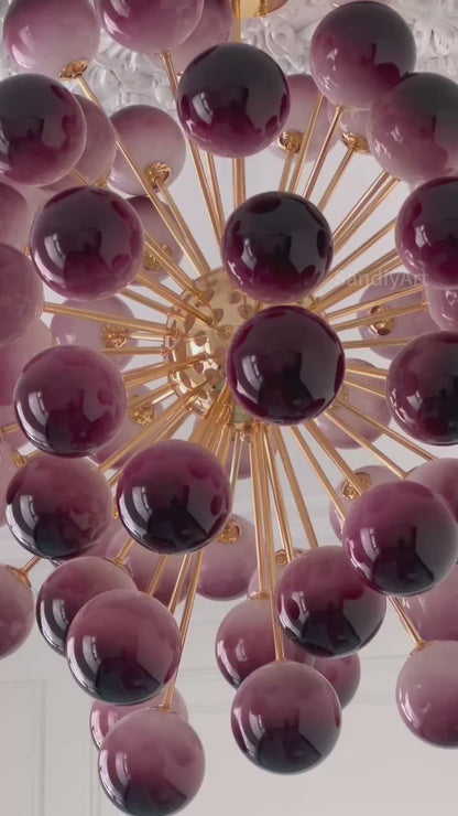 Blown glass Grape ball pendant light hand made home hotel decoration